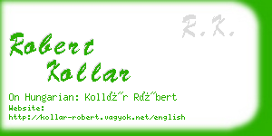 robert kollar business card